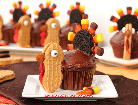 Thanksgiving Turkey Cupcakes